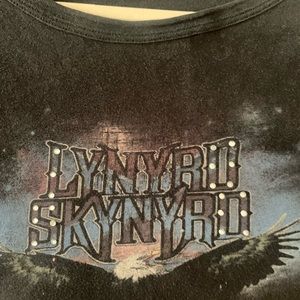 Vintage Vinyl‎ Lynyrd Skynard Rhinestone Tshirt
